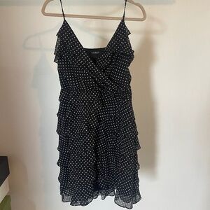 Ralph Lauren black polka dot dress